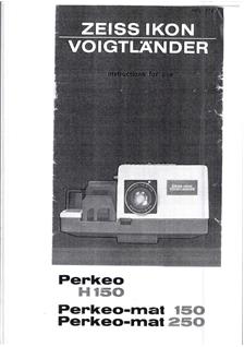 Voigtlander Perkeomat manual. Camera Instructions.
